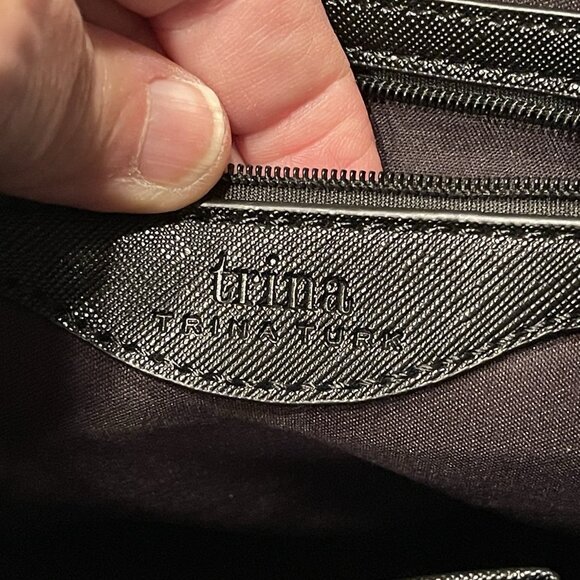 NWT Trina Turk Large Shoulder Tote Bag Black/White W/detachable Strap POOL BEACH - Picture 13 of 16